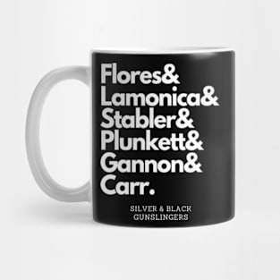 Silver and Black Gunslingers Mug